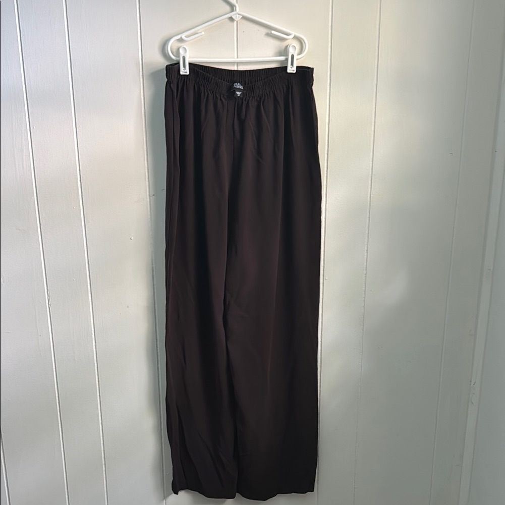 Eileen Fisher Lightweight Wide-Leg Pant Sz Med